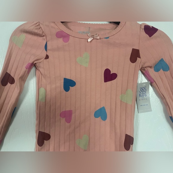 🔴 3/$12 Garanimals Girls’ Heart Patterned Kids Long Sleeve Shirt! NWT! Size 4 - Picture 7 of 9